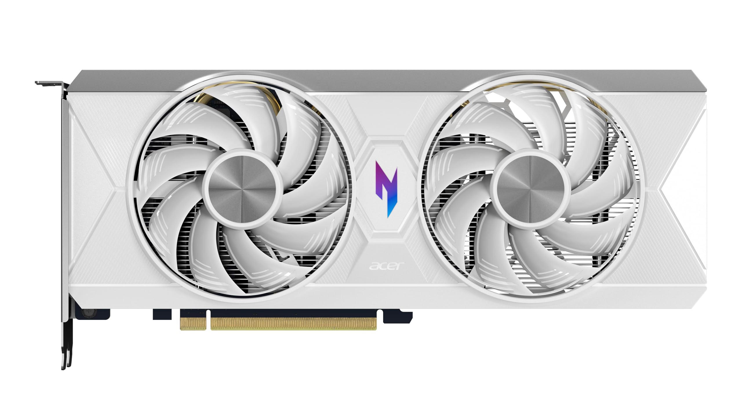 Acer Nitro Radeon RX 9060 XT OC - AMD Grafikkarte (8 GDDR6, 128 Bit, PCIe 5.0 x16, 1x HDMI 2.1a 2X DP 2.1b) 2X Nitro FrostBlade, 1x8 pin, Slot Space: 2