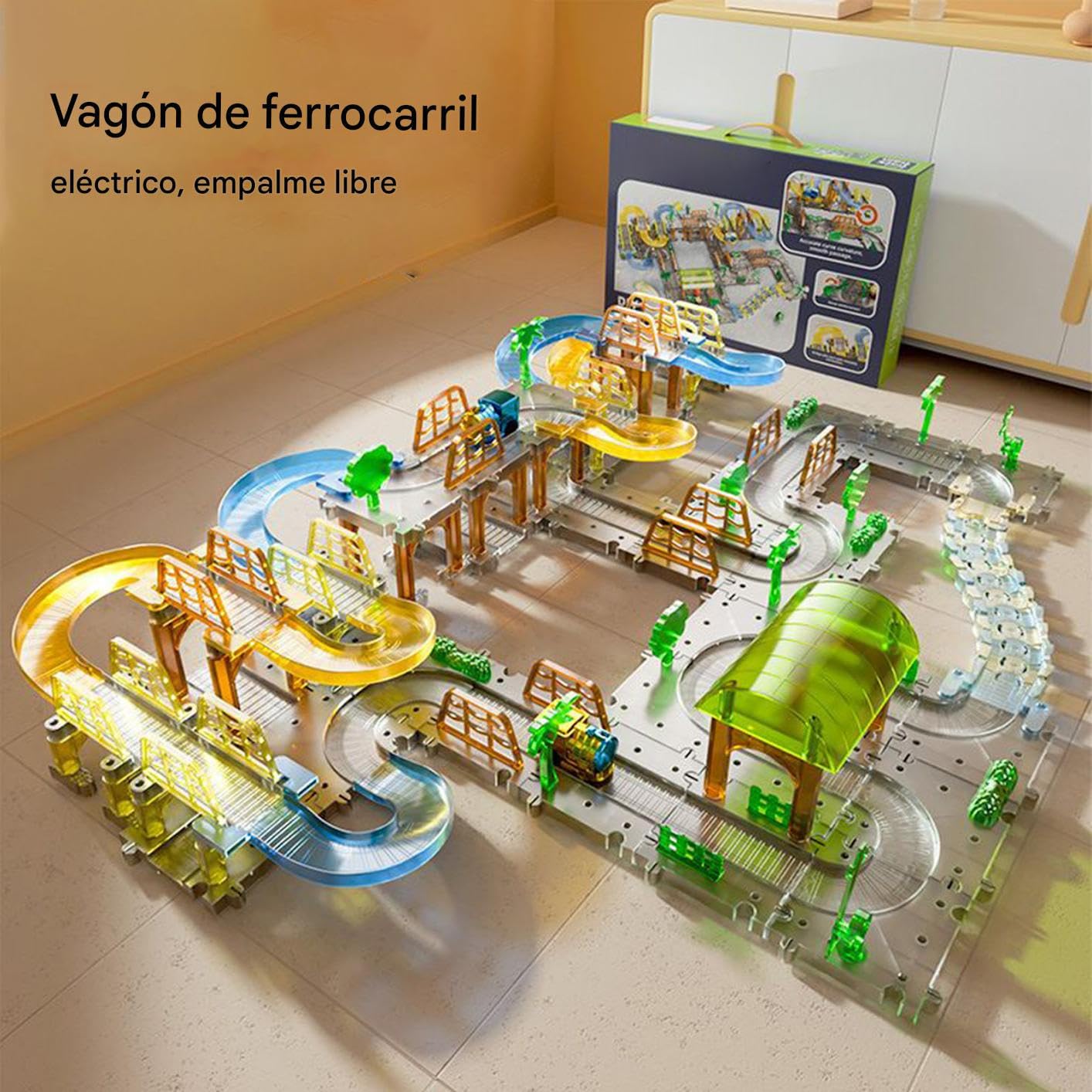 Set de Tren Infantil Juguetes de Aprendizaje y Desarrollo, Juguetes de