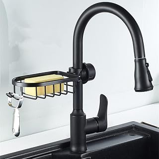 soap dishConvenient Clip-on Soap Tray Stainless Steel Soap Dish Adjustable Shower Rail Slide Soap Plates Smooth Bathroom Kitchen Holder BLACK18x10.5x4.5cm