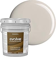Vista 106 de EVOLVE Pintura e imprimación para interiores, cáscara de huevo (blanco alabastro), 1 galón, cobertura de una capa, excelente oculto, bajo contenido