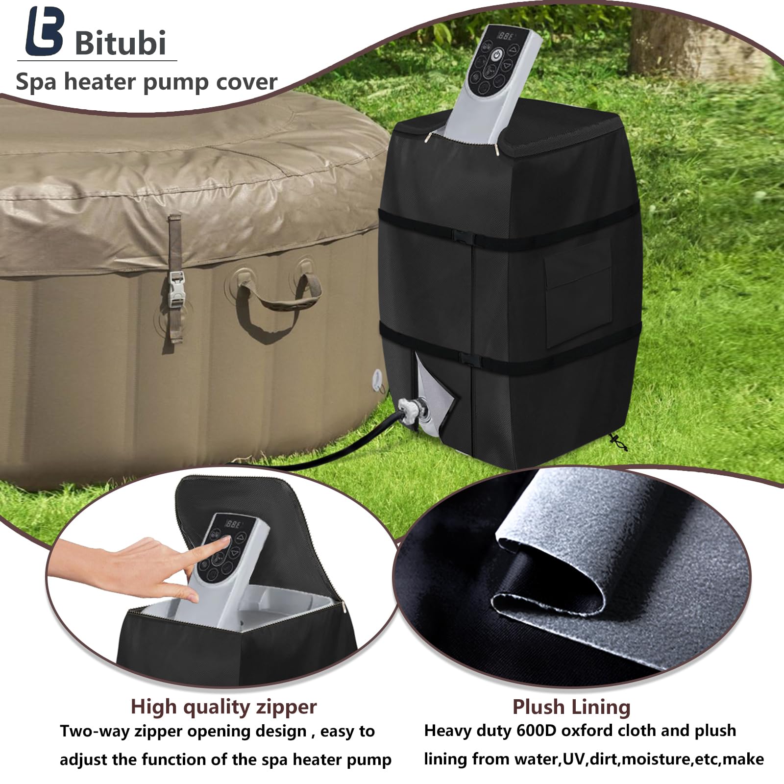 Amazon.com : Bitubi Hot Tub Spa Heater Pump Winter Cover