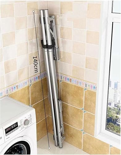 Miniatura 7 de Clothes Drying Rack Foldable, Stainless Steel Laundry Drying Rack, Adjustable LengthSpace-Saving Clothes Rack, Heavy Duty Garment Drying Stand with