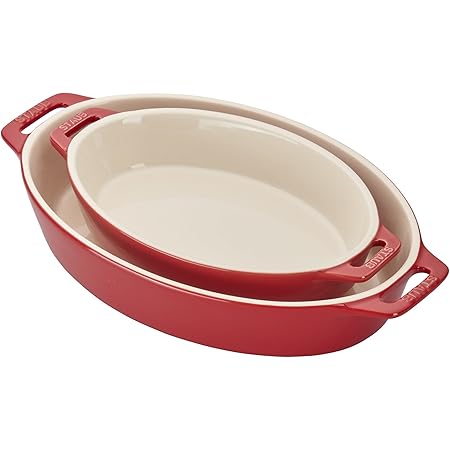 Amazon.com: STAUB Ceramics Rectangular Baking Dish Set, Casserole Dish ...