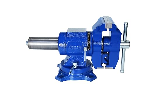 Rolin Vise 5 Inch Multi-Function Vises With Anvil Blue Bench