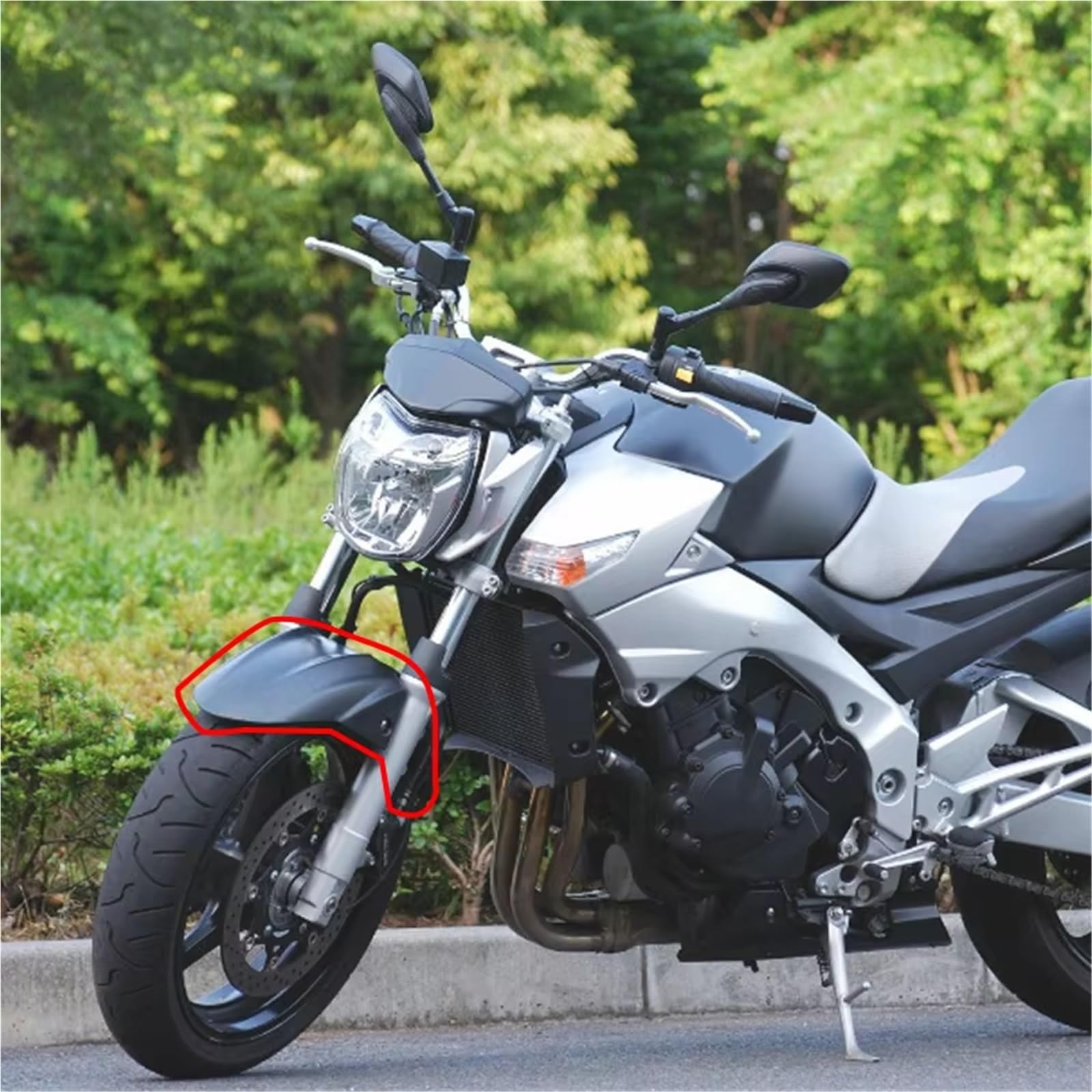 Moto Salpicaduras Guardabarros Para Suzuki Para BK600 Para BK400 Para GSR 400 Para GSR 600 Accesorios Salpicaduras Ruedas Motocicleta Guardabarros Delantero(Carbon Fiber Look)