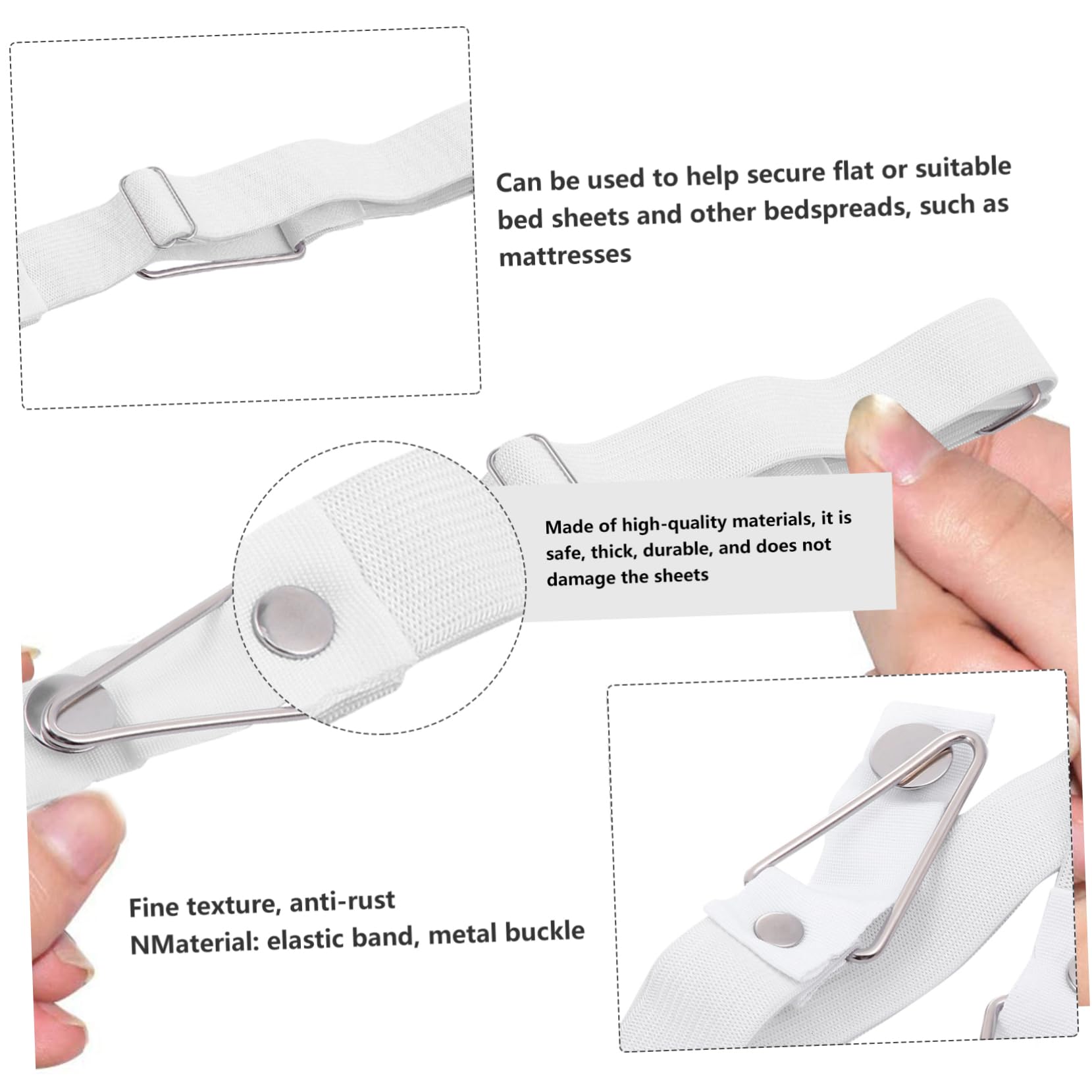 Mikinona 8stücke Anti-rutsch Bettlaken Fixierer Verstellbare Clips Für Bettwäsche Und Steppdecken Für Ordentliche Betten Langlebige Materialqualität Einfache Anwendung