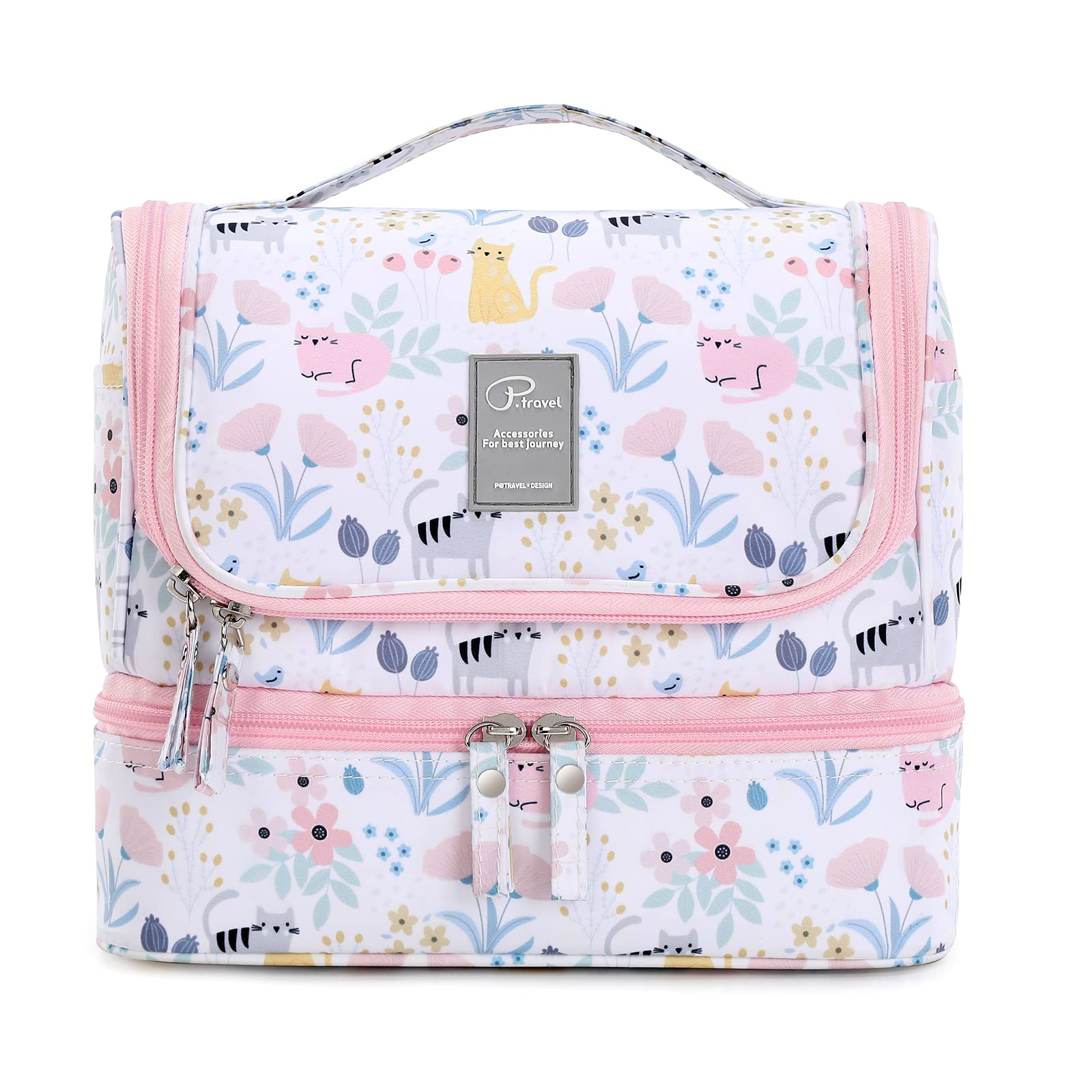 Kulturtasche zum Aufhängen für Damen, Lychii Reise Kulturtasche Waschtasche Organizer für Koffer & Handgepäck