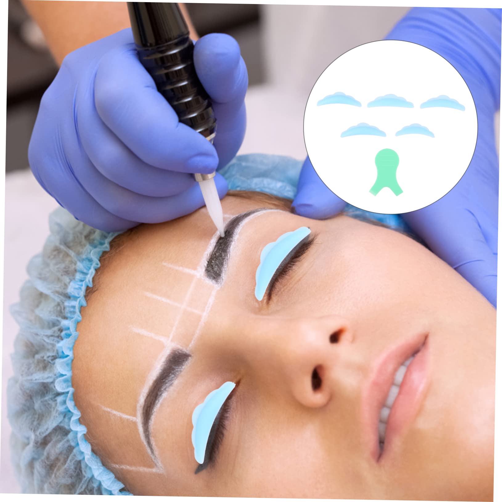 HONMEET 30pcs Perm Eyelash Set Eyelash Curler Brush Lash Perm Kit Lifting Volume Lashes Pads Lash Lift and Brow Lamination Kit Lash Lift Kit Shape Lift Perm Kit Plastic