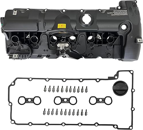 Cubierta de válvula de motor N52 para BMW E70 E82 E90 E91 Z4 X3 X5 128i 328i 528i 535i 328xi 528xi 328i xDrive 528i xDrive Reemplaza# 11127552281