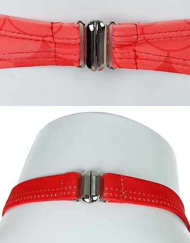 Vista 6 de Miraculous Traje de baño de una pieza con cuello alto y diseño de mariquita para mujer