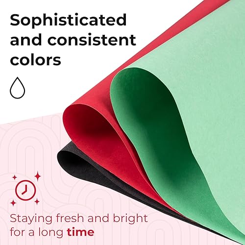 Miniatura 3 de IDL Packaging Rollo de papel kraft rojo de 24 pulgadas x 700 pies, ambos lados, resistente a la decoloración, fabricado en los Estados Unidos,