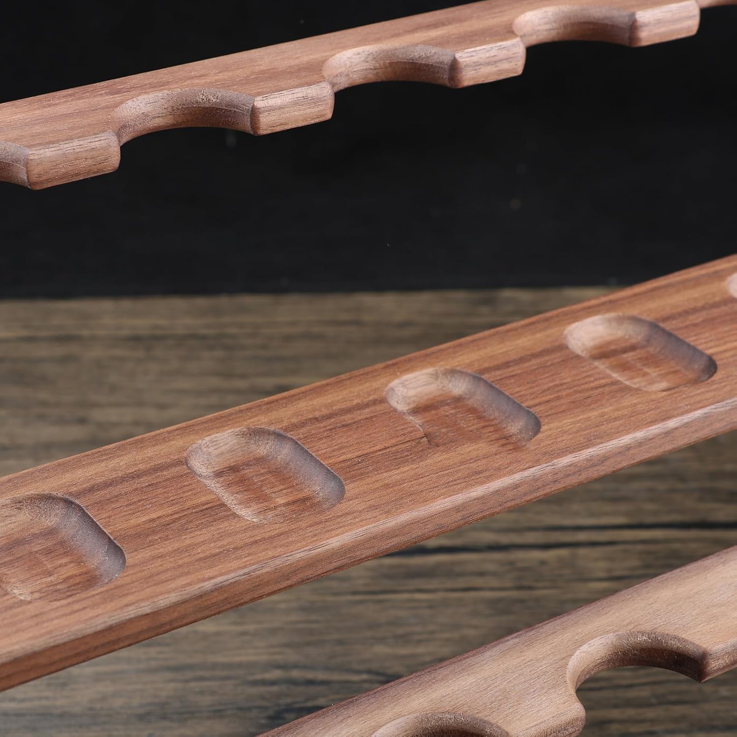 Wooden Tobacco Pipe Stand, Smoking Pipe Stand Display Rack Holder, Tobacco Pipe Stand Holder for 16 Smoking Pipes, Portable Cigar Smoking Pipe Stand Rack Holder (not inclued pipes)