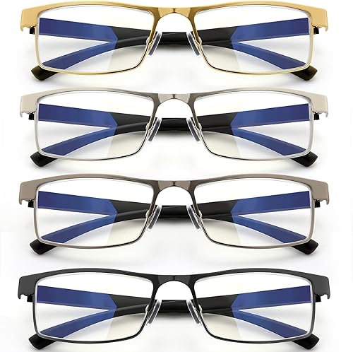 UTQUEEN 6- Pack Reading Glasses Blue Light Blocking for WomenMenFilter UV RayAnti Glare Fashion Eyeglasses