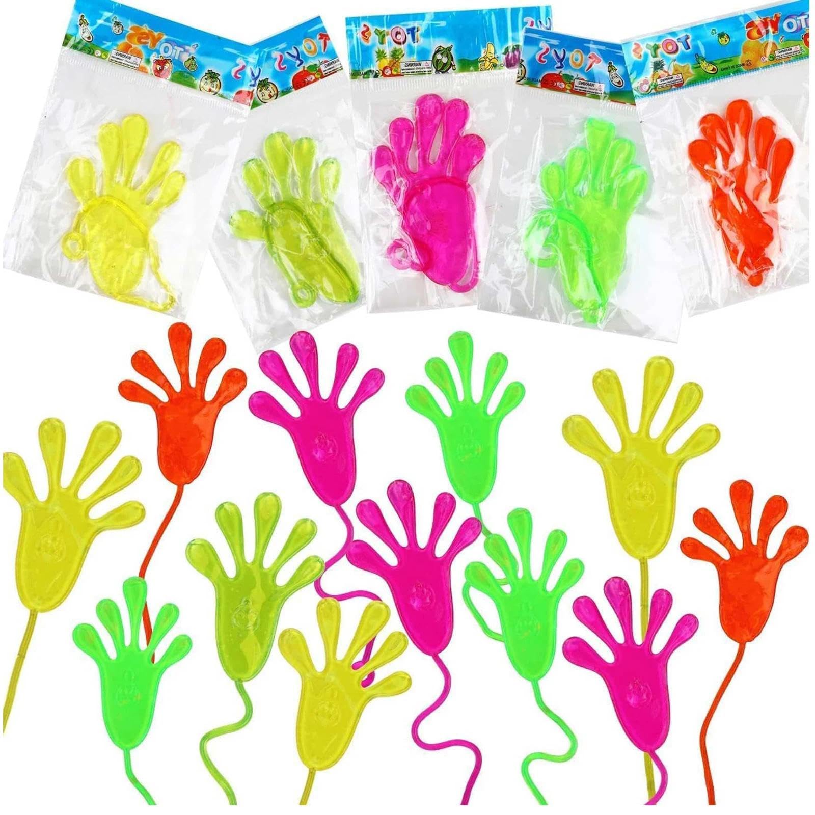 Aczyqws 30 PCS Sticky Hands, Stretchy Sticky Hands for Party Bag Fillers, Classroom Prizes/Rewards Tool/Parcel Gifts for Kids