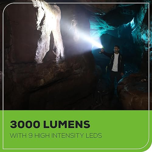 Miniatura 4 de Greenworks Luz de Punto LED de 24V, linterna de mano de 3000 lúmenes, foco de brillo variable, solo herramienta