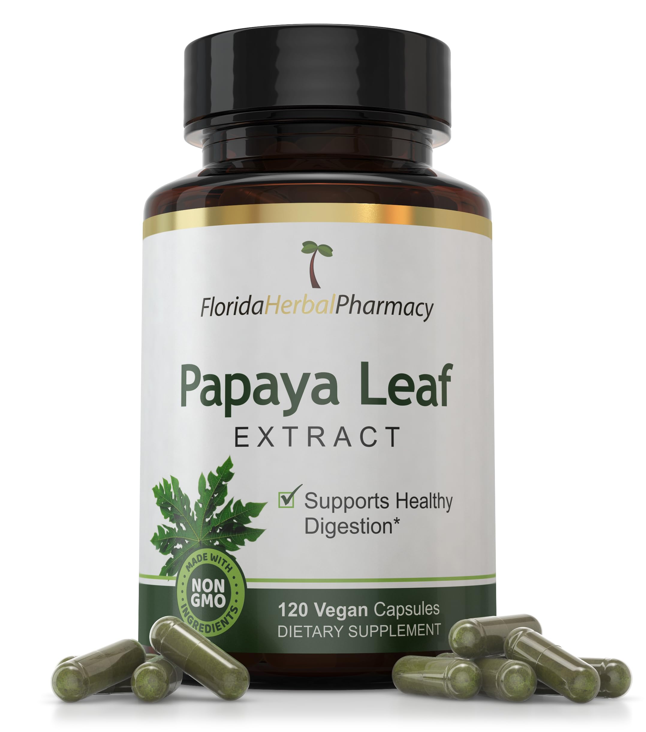 Florida Herbal Pharmacy, Papaya Leaf Extract Capsules