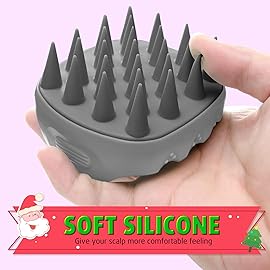Cbiumpro 2-Pack Scalp Massager Shampoo Brush, Ultra Soft Silicone Scalp Scrubber Exfoliator Brush for Hair Growth & Dandruff Removal - 100% Fit All Hair Types