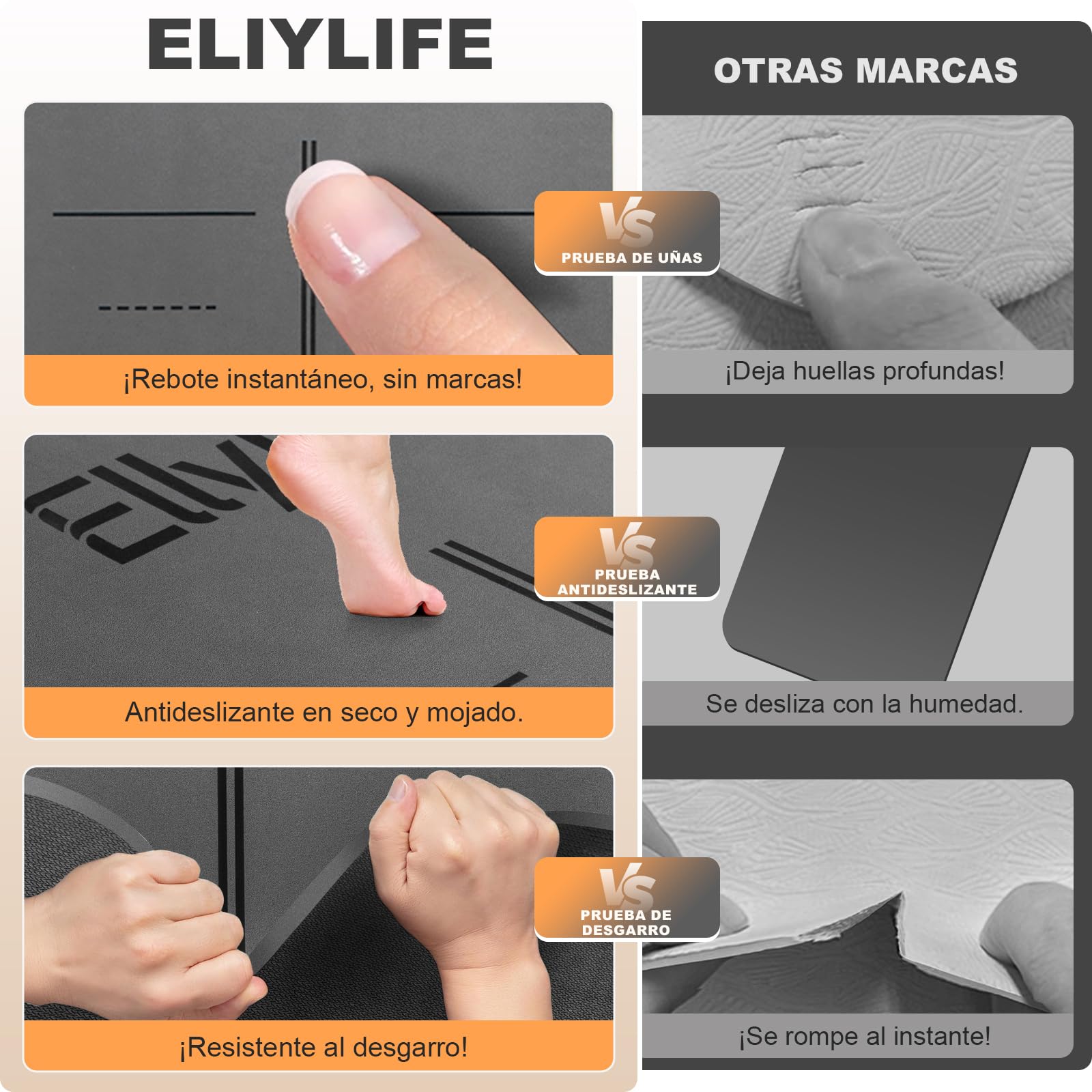 Esterilla Yoga Antideslizante con Marcas de Alineación, ECO materiales, Extra Gruesa Duradera Yoga Mat, para Pilates, Yoga, Ejercicio y Hot Yoga con Correa