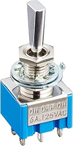 Amazon.co.jp: [GP Factory] 6Pin Mini Switch On – Off – On Chrome Made ...