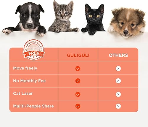 Miniatura 5 de Hiibo - Cámara para perros con dispensador de golosinas, cámara para mascotas Full HD de 1080P para perros y gatos, monitoreo móvil de casa