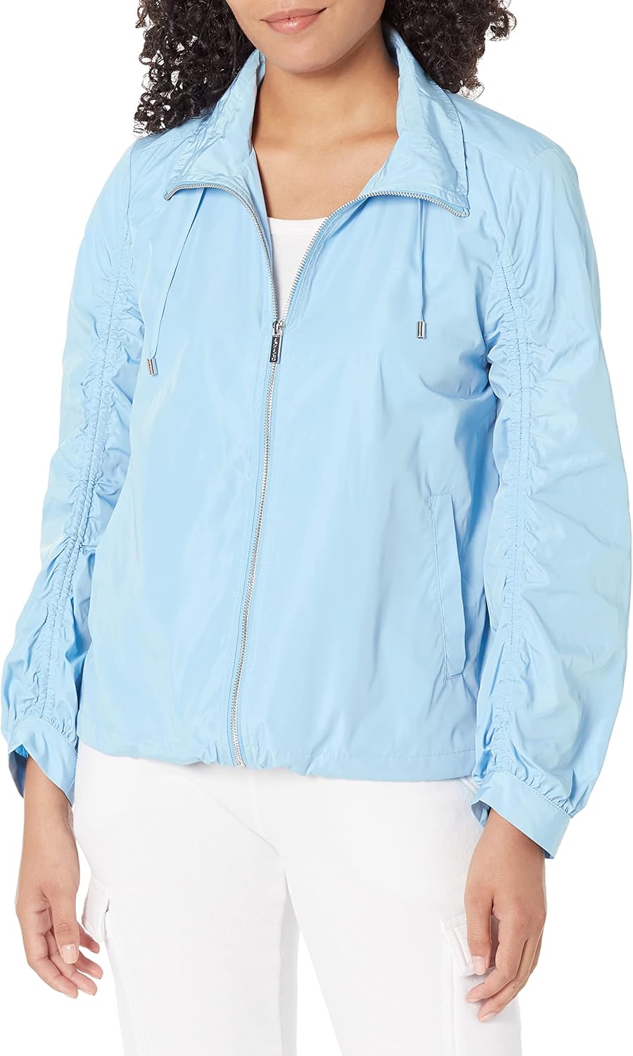 Calvin Klein Women's Sportswear Essential Comfortable Nylon-Water-Resist Jacket