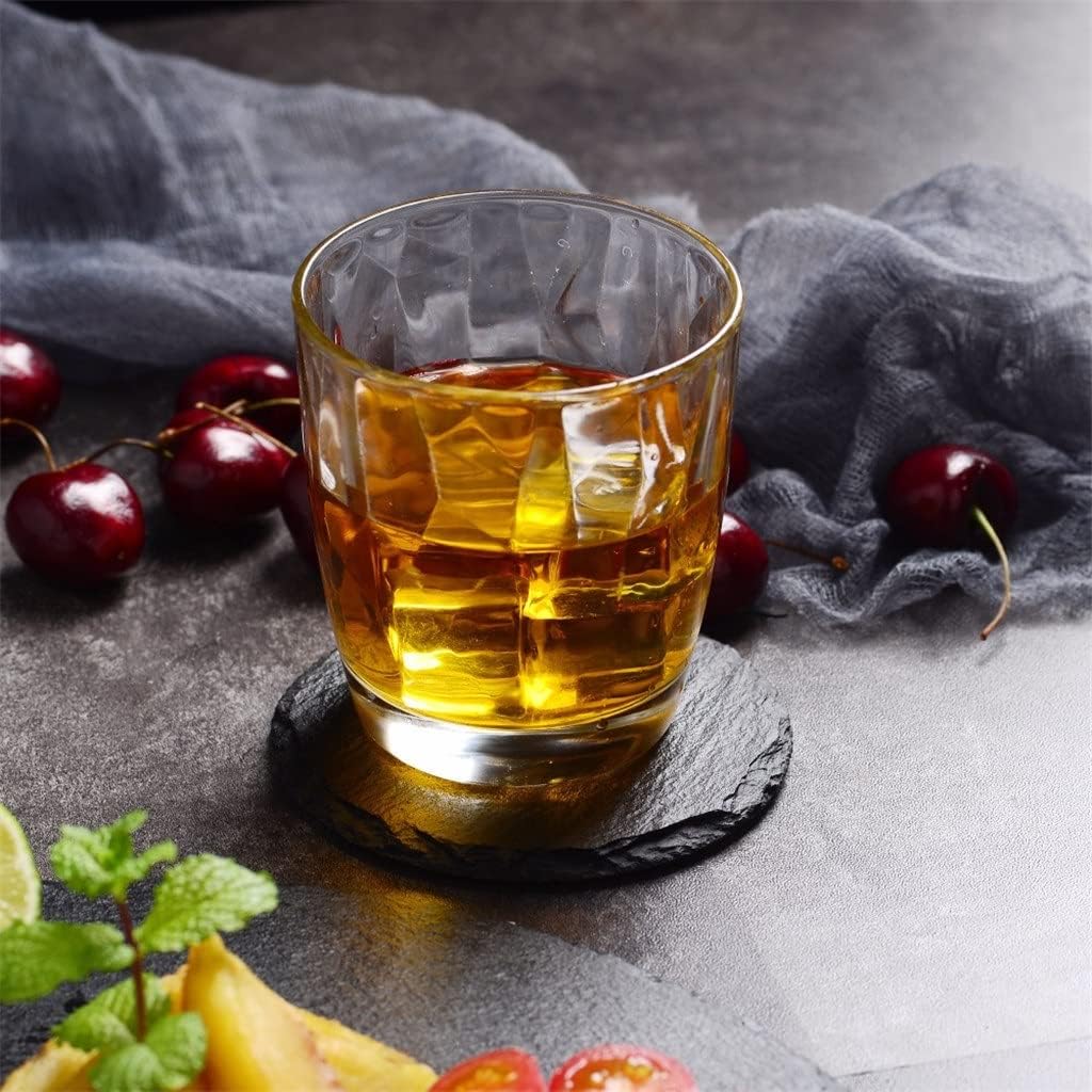 Tableware Round Natural Slate Placemat Set Coffee Tea Table Mug Cup Plate - 8 Coasters, Placemats