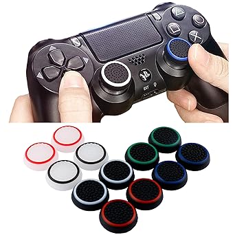 Cute Critters 6 Pairs/12 PCS Controller Joystick Replacement Silicone Luminous Thumb Stick Grips Caps Cover Compatible with PS5 PS4 PS3 Xbox One/360 Game Controller - image, photos