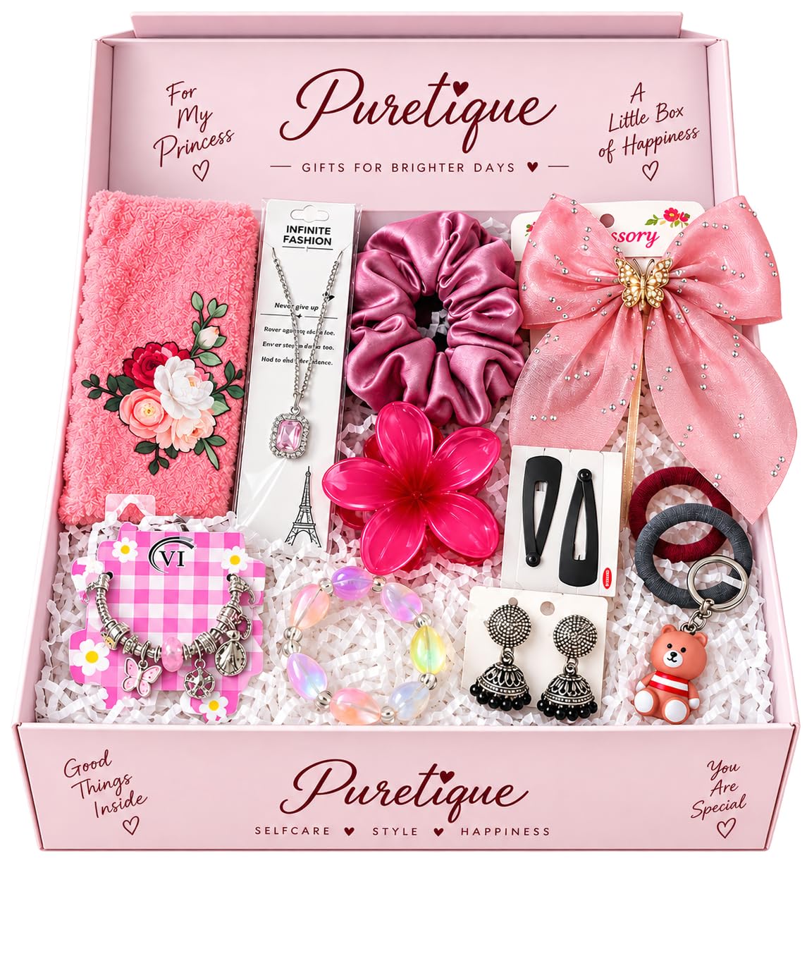 Puretique Girls Gift Hamper Set with Jewellery - Image 1