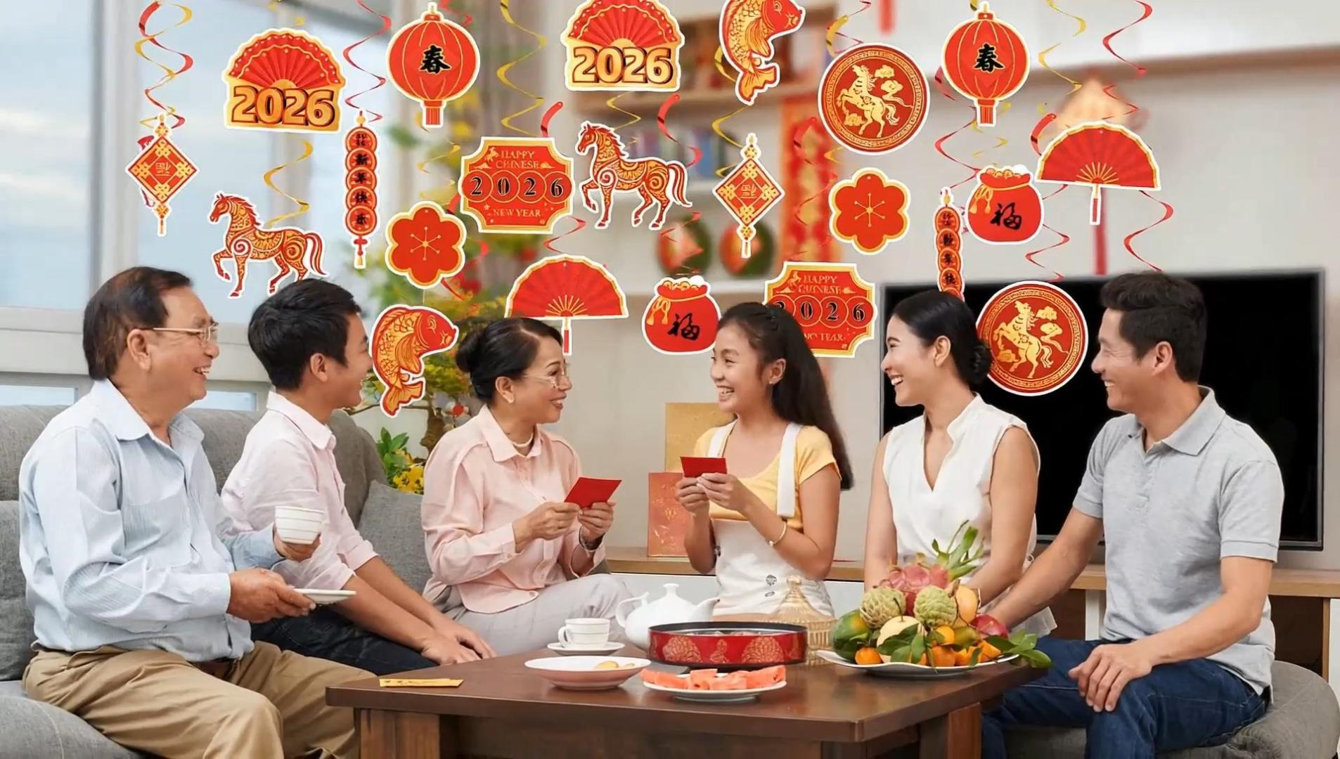 Amazon.com: 22 Set Chinese New Year Decoration 2026 Lunar New Year
