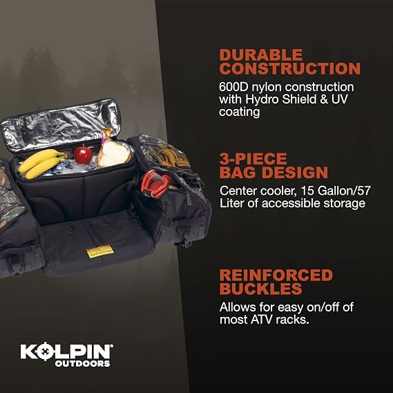 Kolpin Matrix Seat Bag - Black - 91155, 32 x 22 x 11