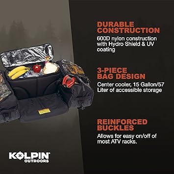 Kolpin Matrix Seat Bag - Black - 91155, 32 x 22 x 11