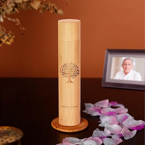 Miniatura 7 de Urnas pequeñas de dispersión para cenizas humanas para adultos, tubos de dispersión de 9 x 2 pulgadas para cenizas humanas, urnas biodegradables