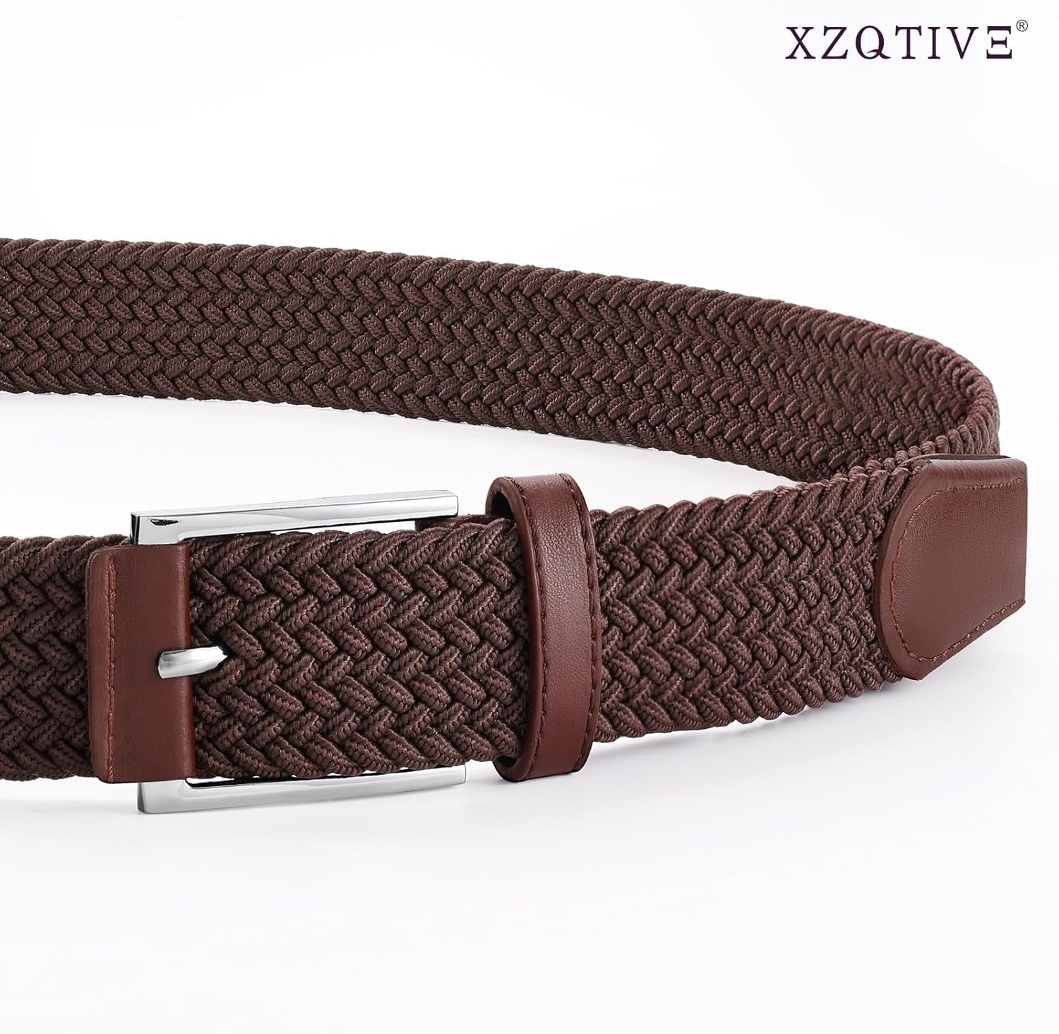 XZQTIVE Braided Stretch Belt Mens Gift Elastic Woven Belt for Golf Casual Pants Shirts Jeans - Image 4