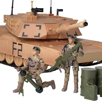 WORLD PEACEKEEPERS from Peterkin | 39cm Combat Tank with Military Figures and Accessories | 1:18 Scale | Action Figures & Accessories | Ages 3+