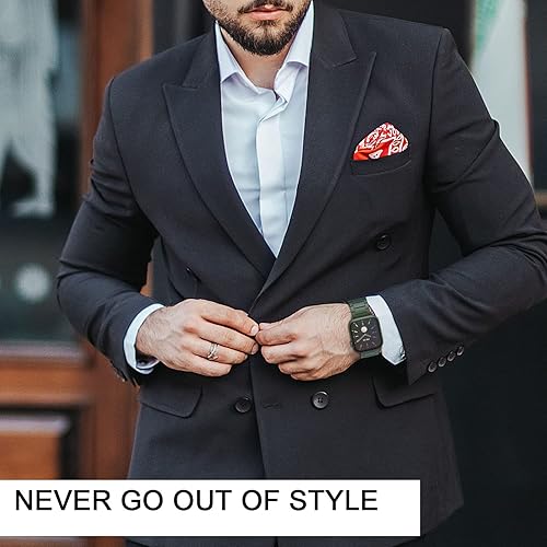 Miniatura 6 de Pulsera de eslabones de acero inoxidable mejorada sin necesidad de herramientas, compatible con Apple Watch Band 49/45/44/1.654 in 41/40/1.496 in,