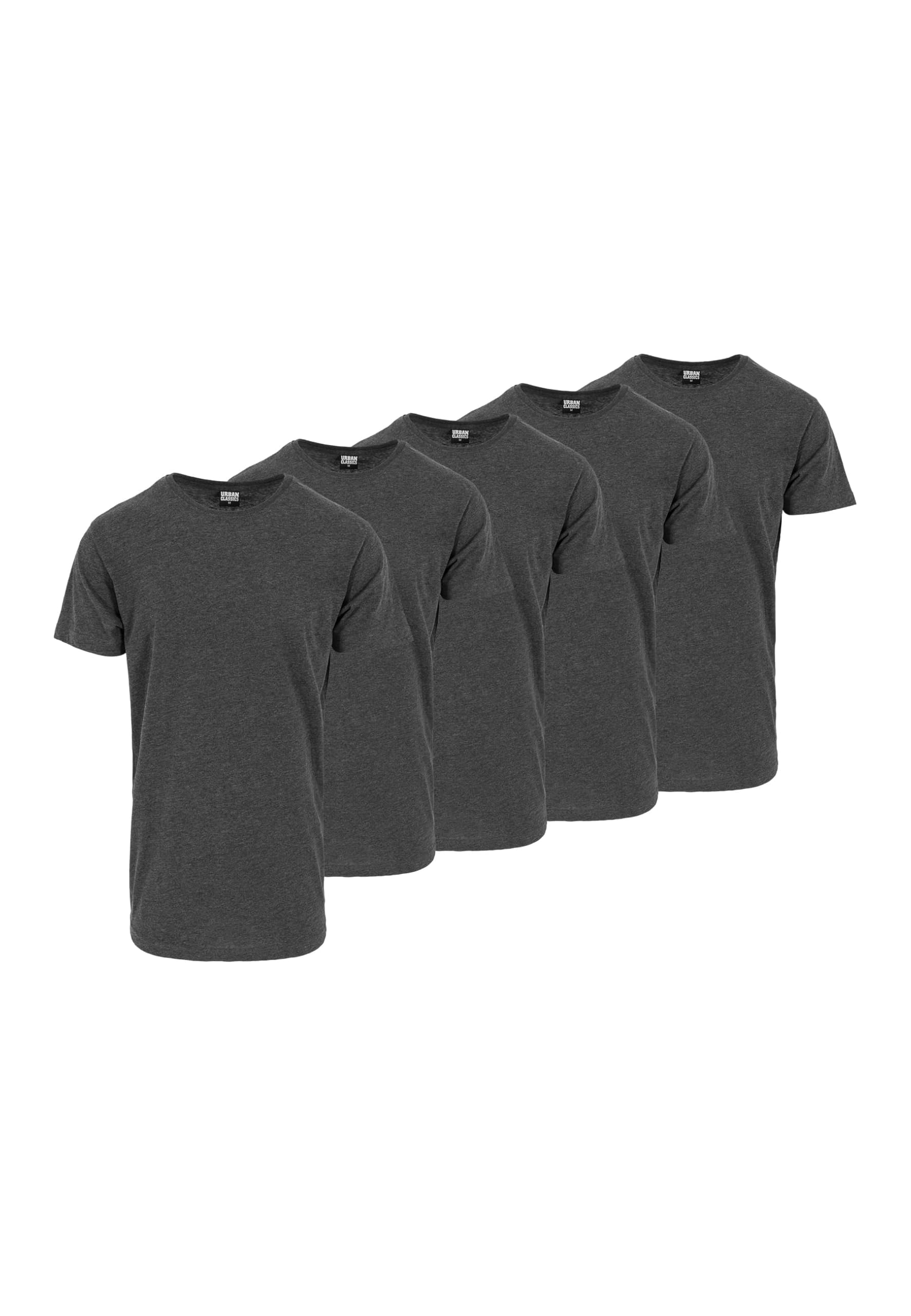 Urban Classics, T-Shirt, Herren, Charcoal 2XL, 5-Pack