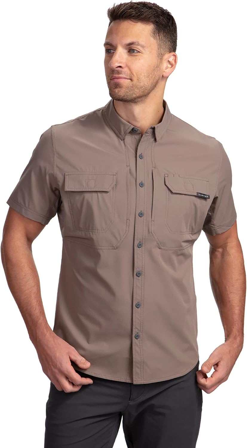 Vortex Men's Callsign Short Sleeve Shirts - UPF Sun Protection, Moisture Wicking, Stretch Fabric - Image 3