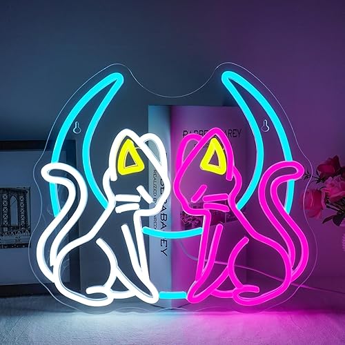 Moon Cat Neon Sign