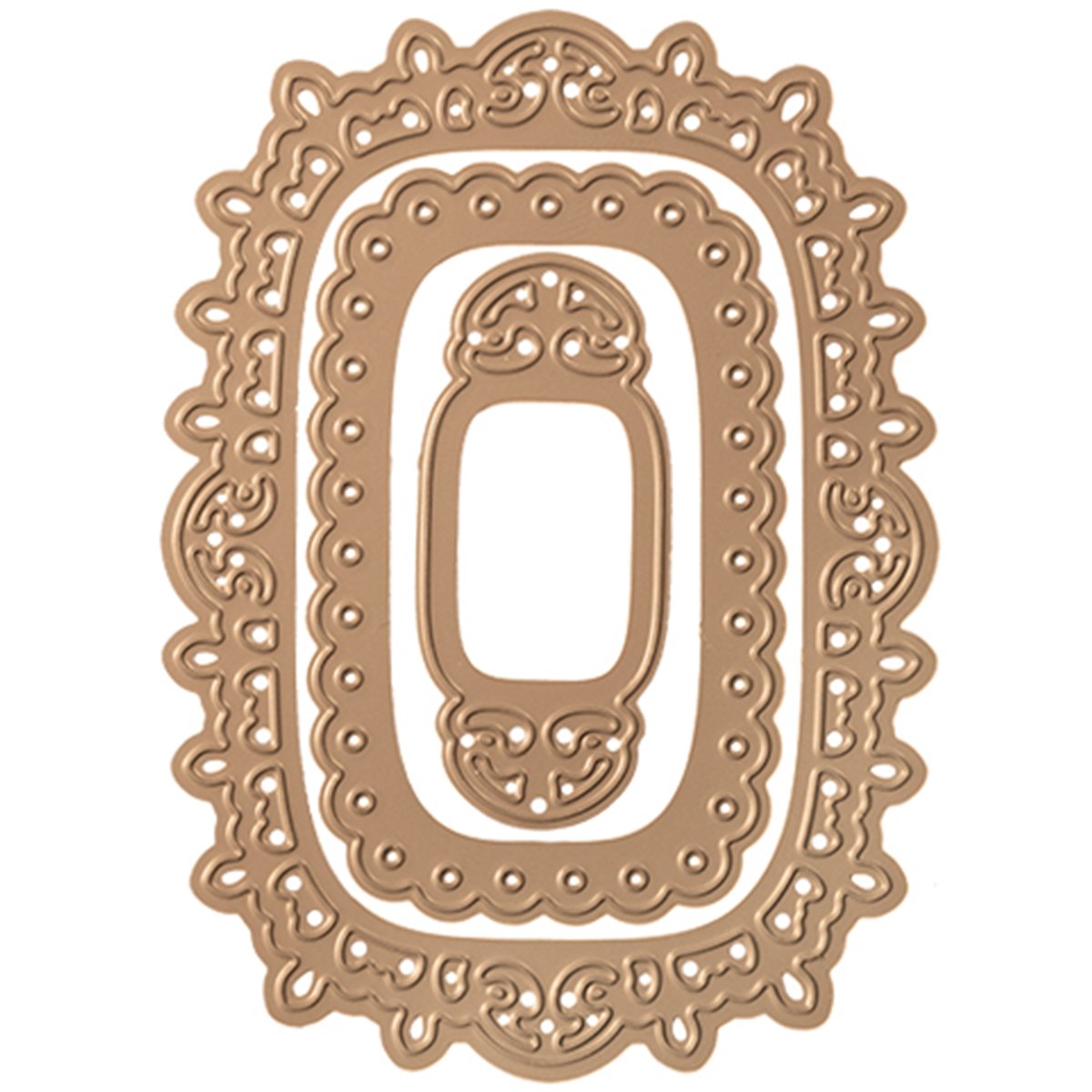 Spellbinders Brown D-Lites Fleur De Lis Deco Die,