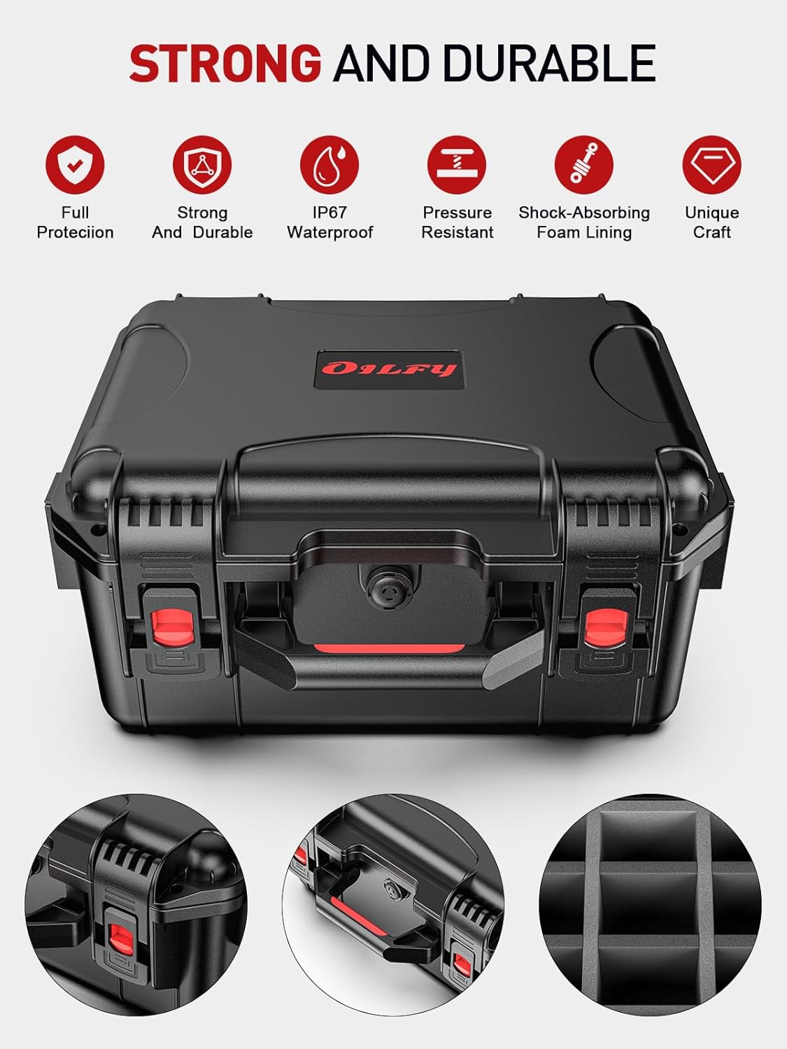 Card Storage Box for Graded Sports Cards – Waterproof Protective Case for PSA, CGC, BGS Slabs, Toploaders, and Magnetic Holders, Holds 600+ Cards, Ideal for Baseball, Basketball (Black-2)