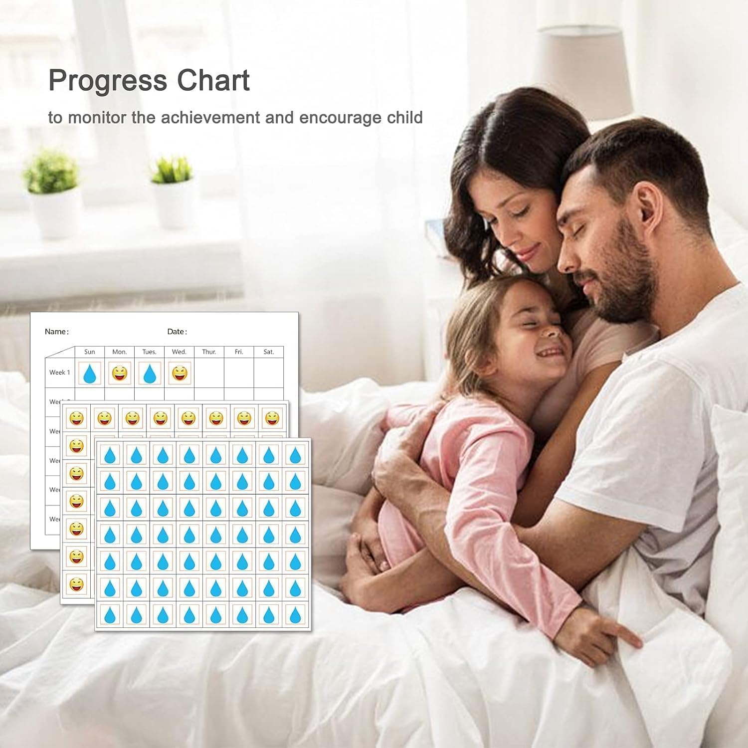Rechargeable Wearable Bedwetting Alarm, Urine Sensor with Dual Sound & Vibration, No Mat Portable Monitor for Boys, Girls, Elderly & Mobility Impaired Users
