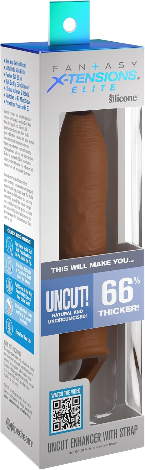Fantasy X-tensions Elite - Uncut Enhancer with Strap - Tan