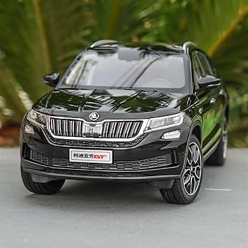 Scale Finished Model Car 1/18 For Skoda Kodiaq GT SUV Scale Metal Diecast Off-road Car Model Toy Static Vehicles Simulation Ornament Miniature Replica Car (Color : Gold), darong001