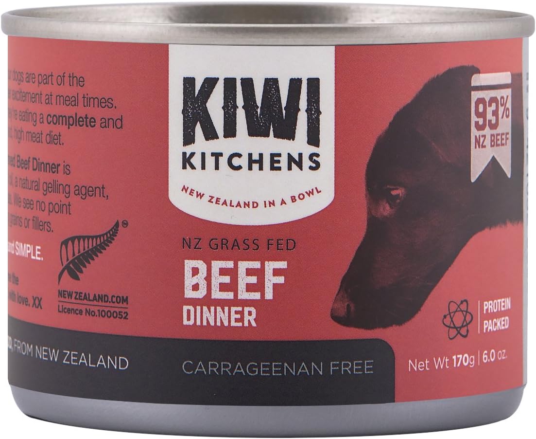Kiwi Kitchens, Canned Dog Food, Beef Dinner, 6 Ounce Pet Supplies
