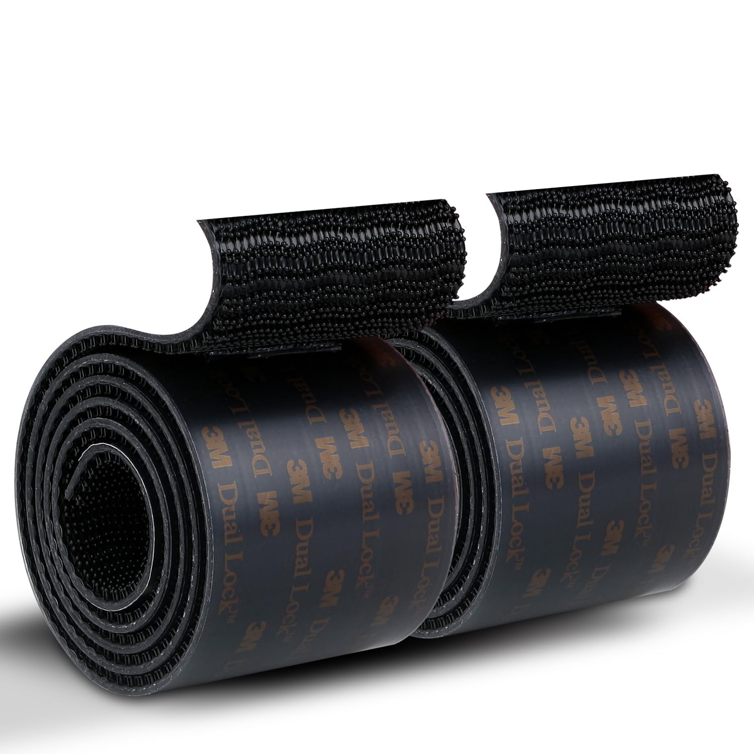 Dual Lock SJ3550 Reclosable Fastener 2''×3Ft 2 Pack Black Heavy Duty Mounting Tape Strong Adhesive with Interlocking Mushroom-Shaped Heads for Indoor and Outdoor Use