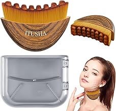 (1 pcs) Lymphatic Contour Face Brush for Sculpting & Drainage – Facial Massager for Jawline, Chin & Neck – Reduces Puffiness, Promotes Detox & Lift – Soft Bristles, Improves Skin Glow, Includes Travel Case
