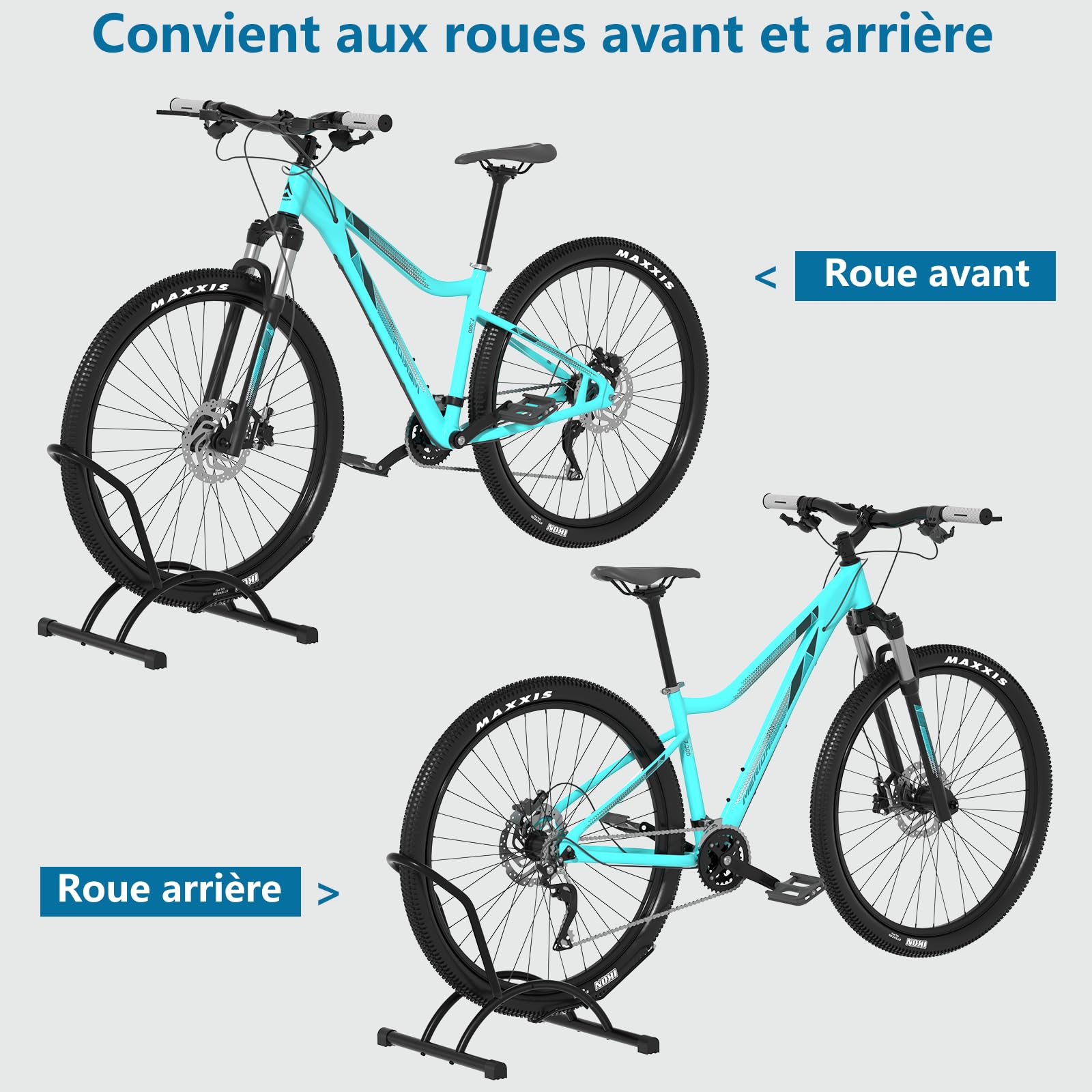 Urban Deco Support vélo Sol autoportant râtelier vélo Porte Velo VTT Râtelier Vélo, Idéal pour Rangement Les vélos dans Les garages