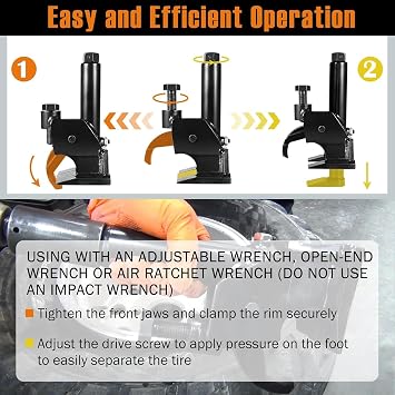 Heavy-Duty Tire Removal Tools, Manual Tire Bead Breaker, Adjustable Hammer Tire Changer Tool, for ATV, Golf Cart, Trucks, Bus, Motorcycles, Tractors, Fit for 38 To 42 Tires