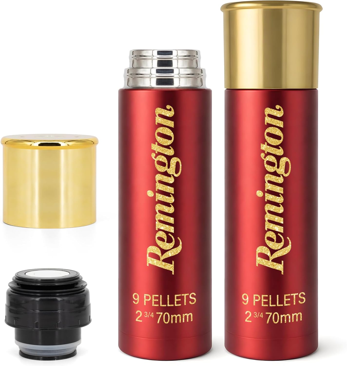 Hunting Gifts for Men, Shotgun Shell Funny Water Bottle 25oz, Insulated Stainless Steel Bullet Travel Mug, Gift for Men