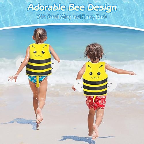 Miniatura 3 de MoKo Chaleco de natación para aprendizaje de natación, lindo chaleco de natación para niños, equipo de deportes acuáticos, playa, piscina,
